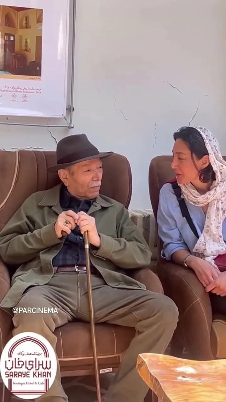 پاپاراتزی ایرانی؛ ذوق هدیه تهرانی از دیدار با علی نصیریان