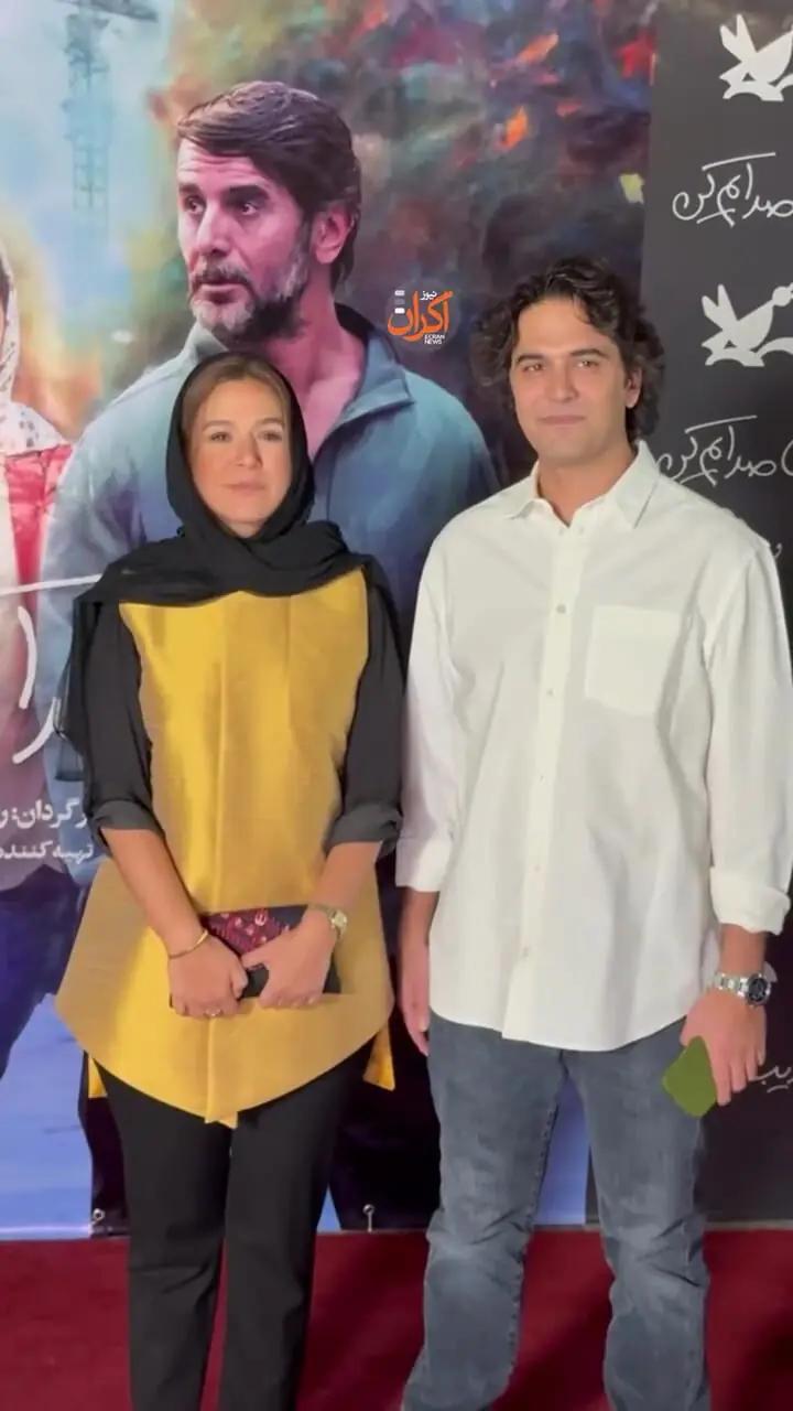 پاپاراتزی ایرانی؛ ستاره پسیانی و همسرش پاشا رستمی در اکران خصوصی فیلم «زیبا صدایم کن»