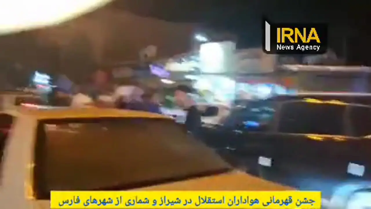 جشن قهرمانی هواداران استقلال در خیابان های شیراز و شهرهای فارس