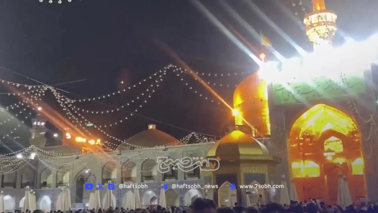 نقاره‌زنی در حرم رضوی همزمان با فعال شدن پدافند هوایی مشهد